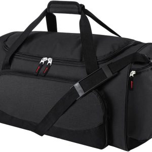 55L Sports Duffle Bags Large Gym Duffel Bag Workout Bag for Men - Black